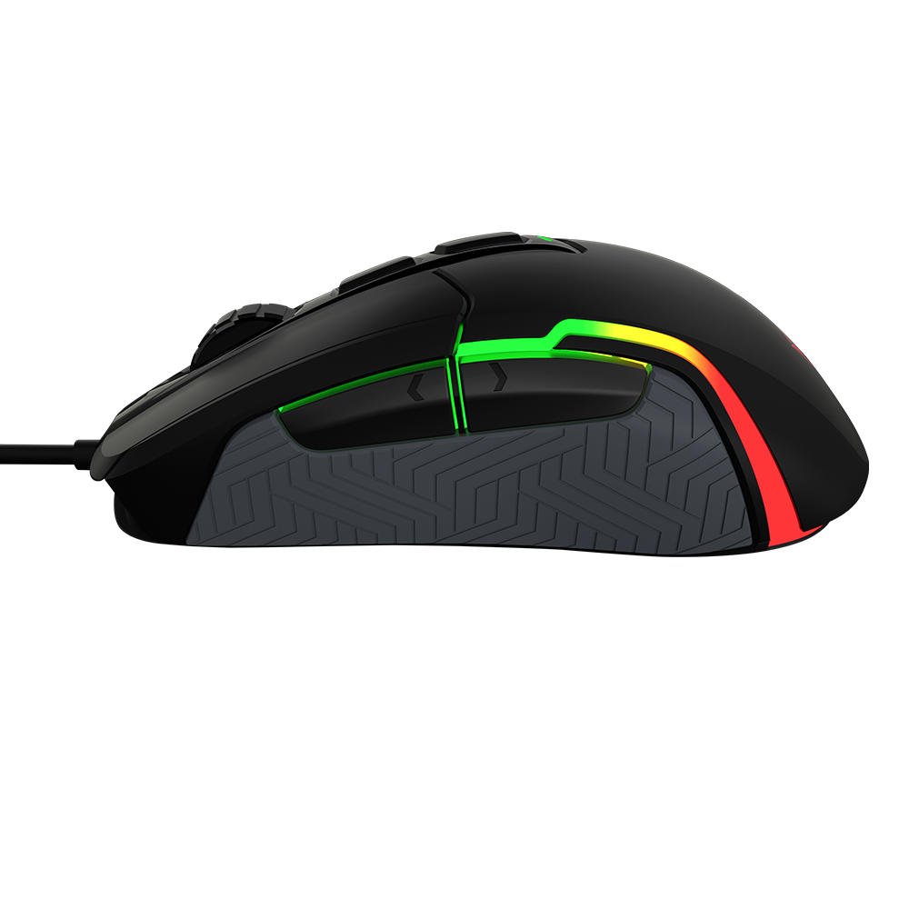 Maus Gaming Meetion G3360 Posedion Seven-stage / 200~12000 DPI / Butona 6+1 / RGB / USB / e zezë - Figura 2