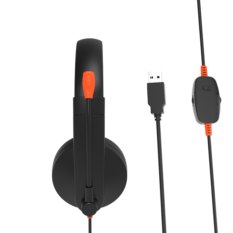 Kufje me kabllo Meetion HP003U Telephone / USB 1.8 m / Rrotullues 180° - Zezë - Figura 5