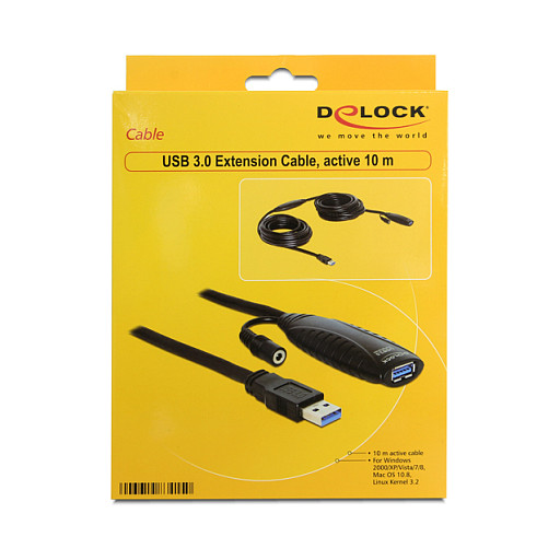 Kabllo USB DELOCK USB 3.0 Extension / Active / 10 m - Figura 2