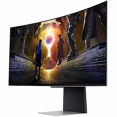 Monitor Gaming Samsung S34DG850SU / 34 " / Ultra WQHD OLED / 175 Hz / 0.03 ms / DisplayPort + 2x HDMI / Curved / Gri - Figura 2