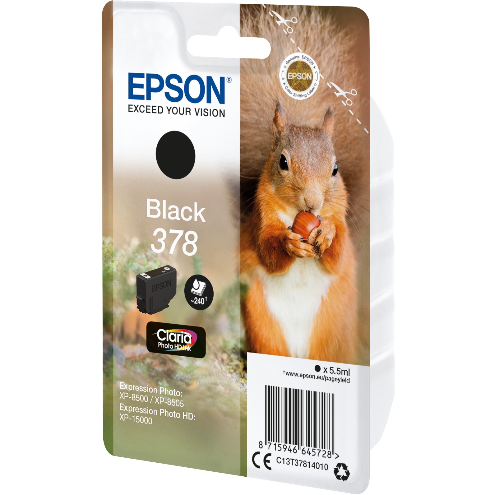 INK Epson 378 C13T37814010 / deri 240 faqe - Zezë - Figura 2