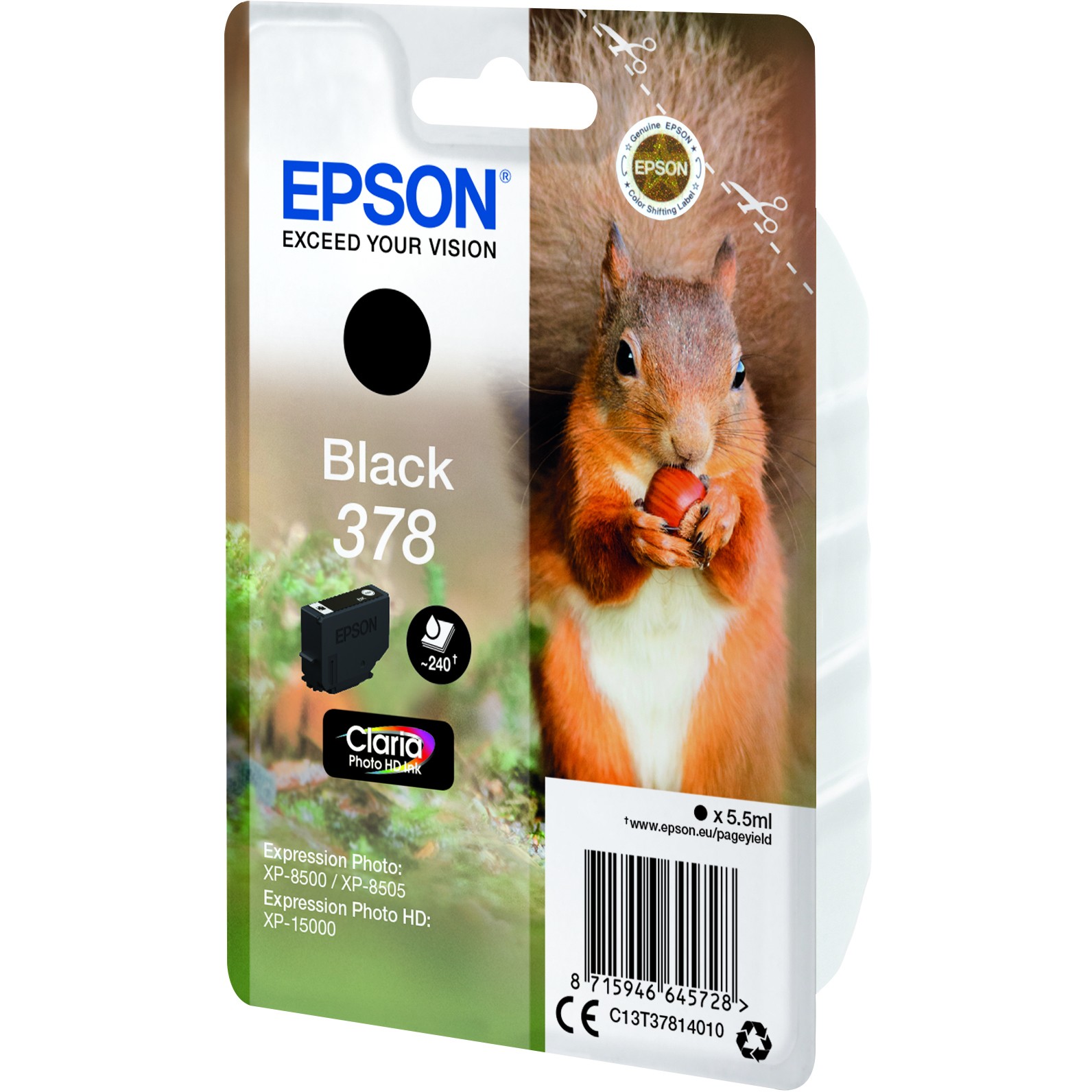 INK Epson 378 C13T37814010 / deri 240 faqe - Zezë - Figura 3