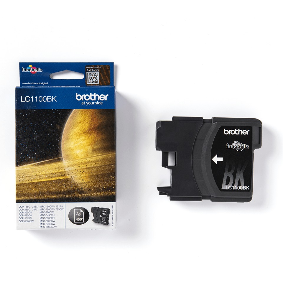 INK Brother LC-1100BK deri në kapacitet standard sipas ISO/IEC 24711 - Zezë - Figura 2
