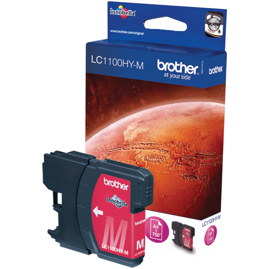 INK Brother LC-1100HYM deri në kapacitet standard sipas ISO/IEC 24711 - Rozë