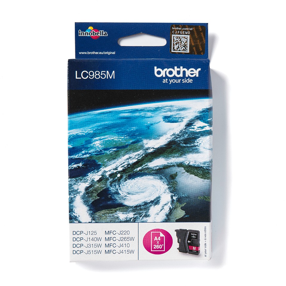 INK Brother LC-985M deri në 260 faqe sipas ISO/IEC 24711 - Rozë