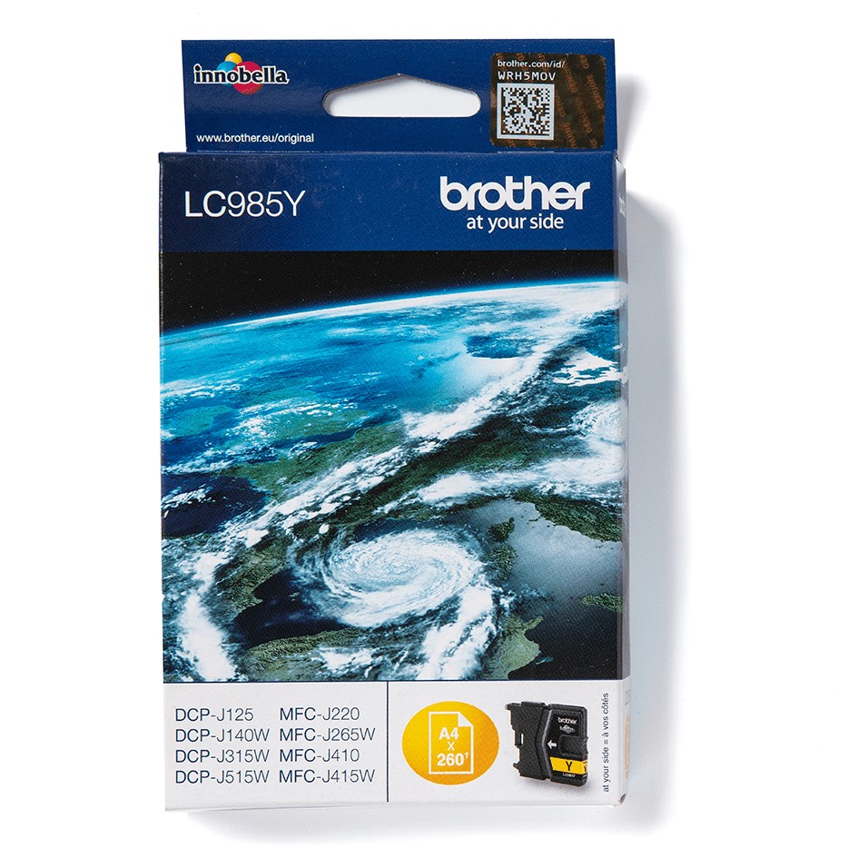 INK Brother LC-985Y deri në 260 faqe sipas ISO/IEC 24711 - Verdhë