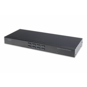 KVM Switch DIGITUS 8‑fach Kombo – 1 User / 8 PCs / Slot for IP Modul – DIGITUS Professional