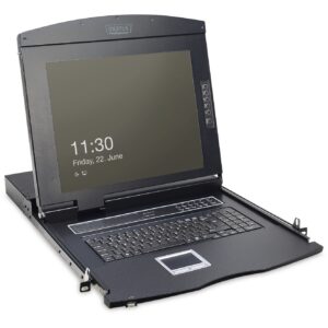 Digitus 17" LCD KVM Console / 1-Port VGA / Tastierë DE