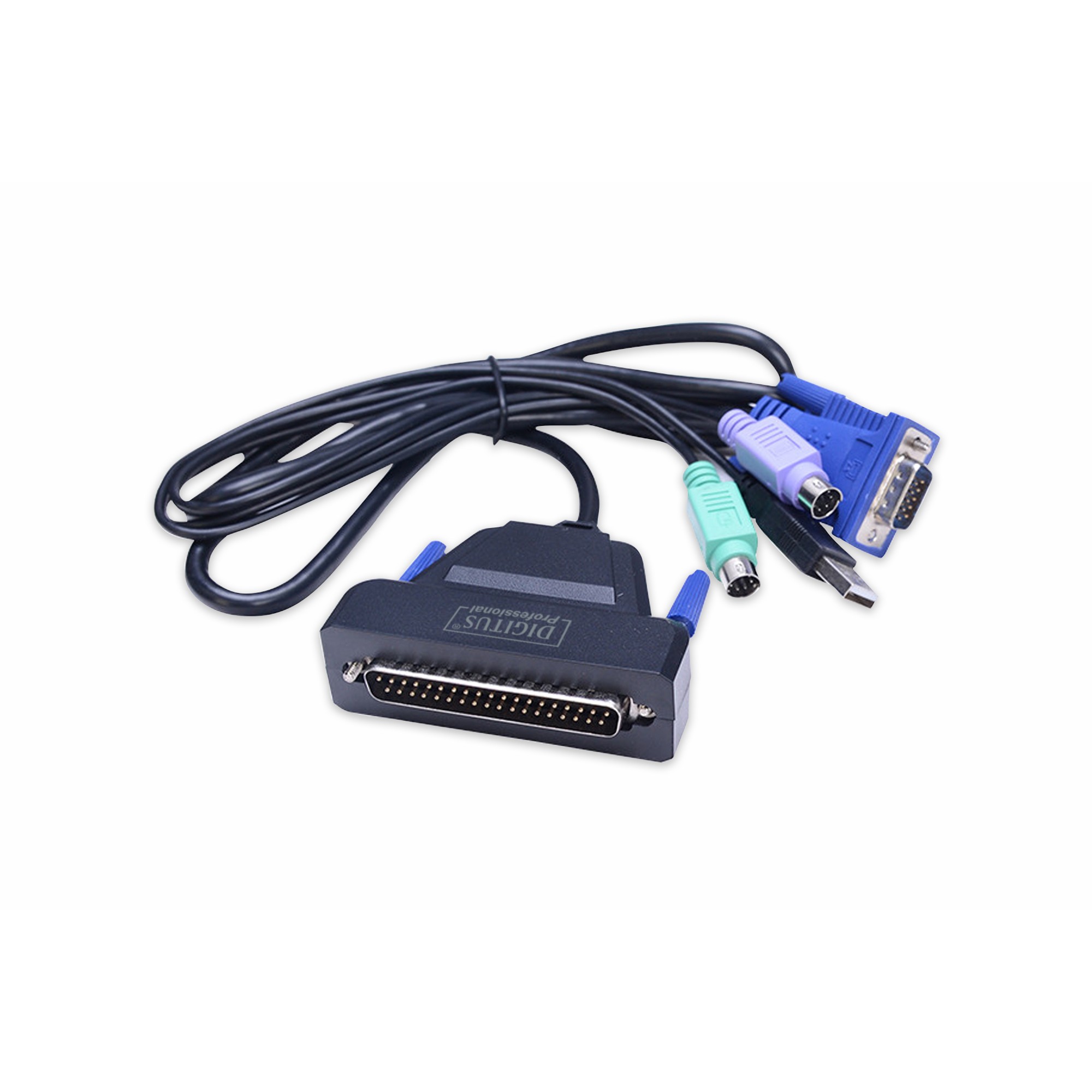 Digitus 19" LCD KVM Console / 1-Port VGA / Tastierë DE - Figura 4