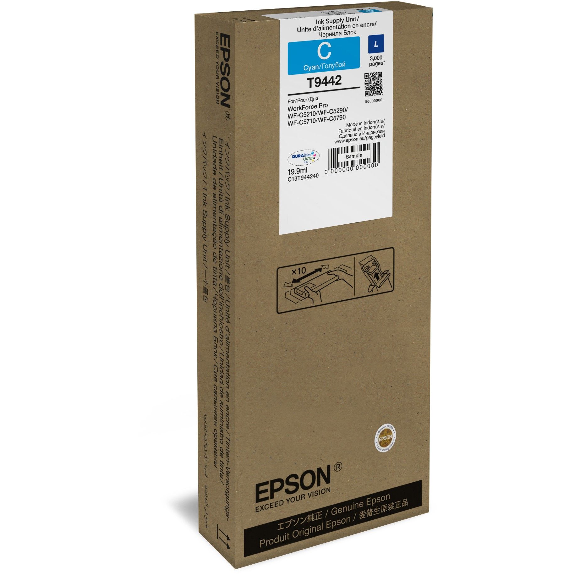 INK Epson T9442 / C13T944240 - Blu - Figura 2