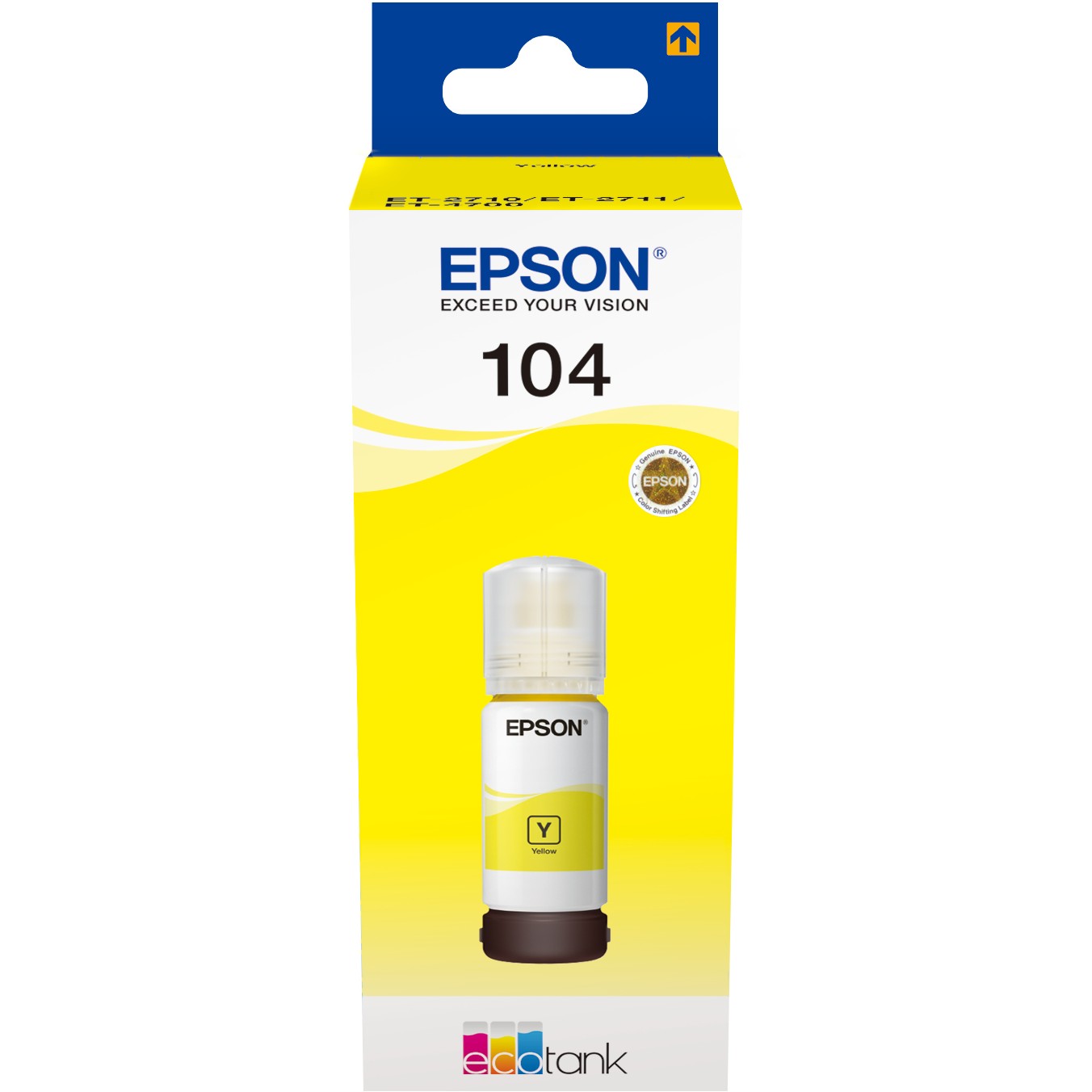 INK Epson 104 EcoTank Ink Bottle C13T00P440/up to 7,500 pages – Verdhë