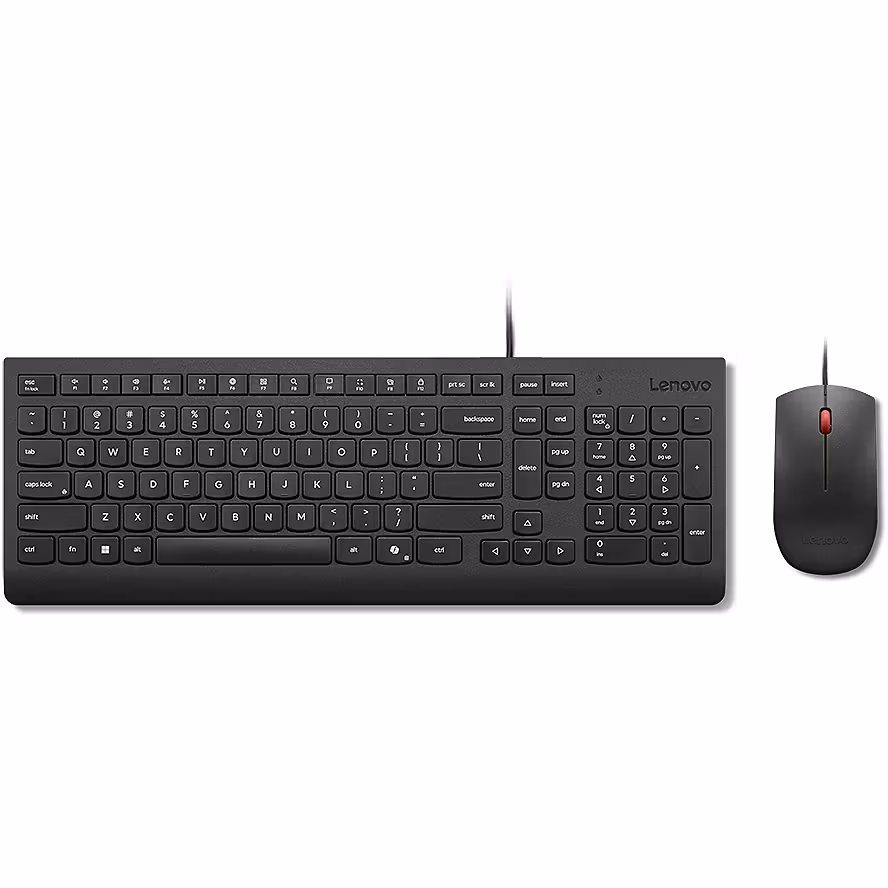 Combo (Tastierë & Maus) Lenovo Essential Wired – Zezë