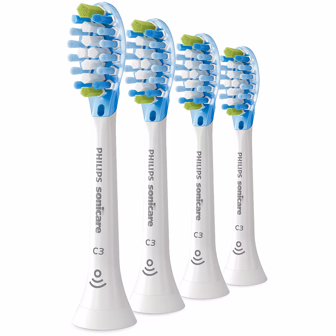 Koka zëvendësuese për brushë elektrike Philips Sonicare C3 Premium Plaque Defence HX9044/87 / 4 Copë - Bardhë - Figura 2