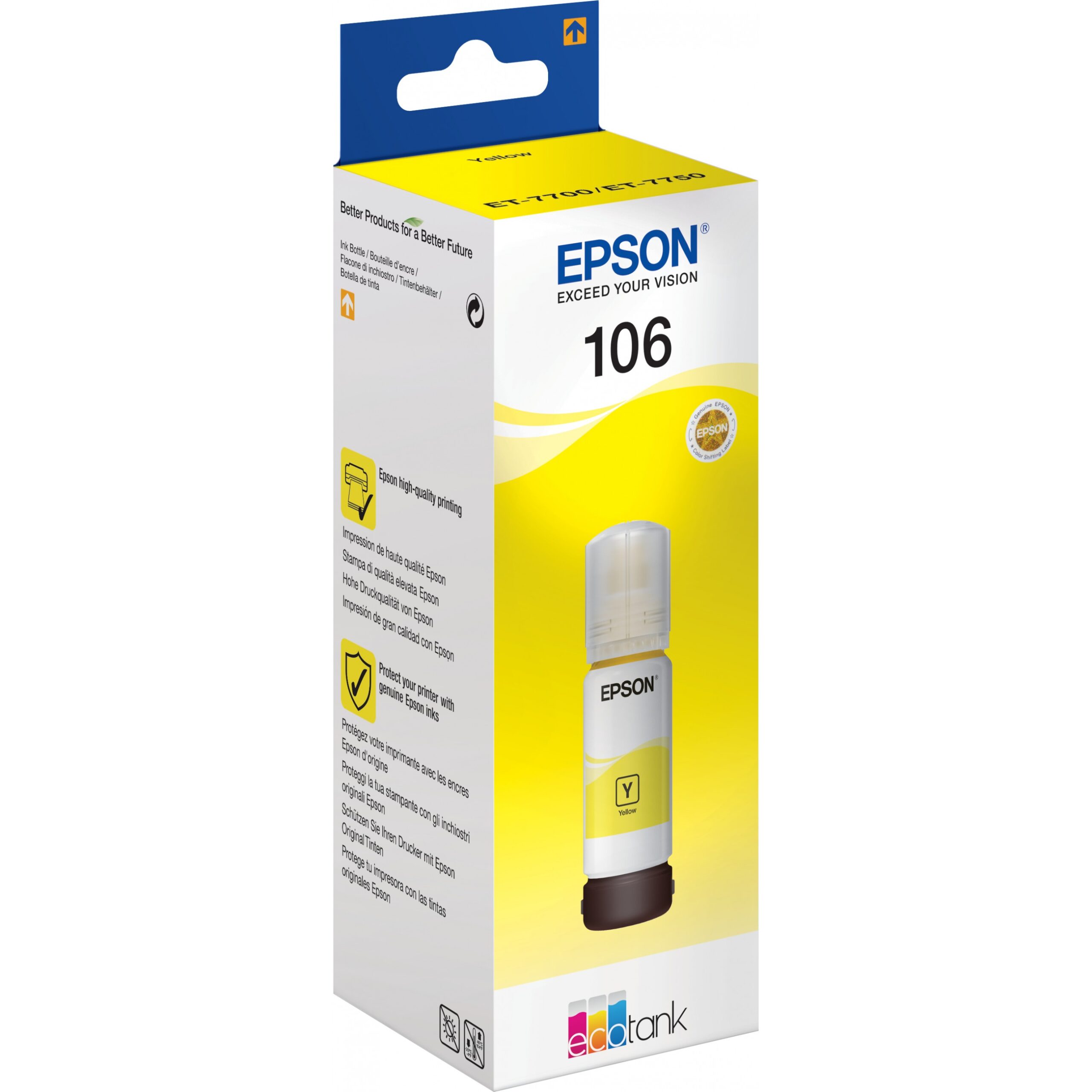 INK Epson 106 EcoTank / 1LB – Verdhë - Figura 2