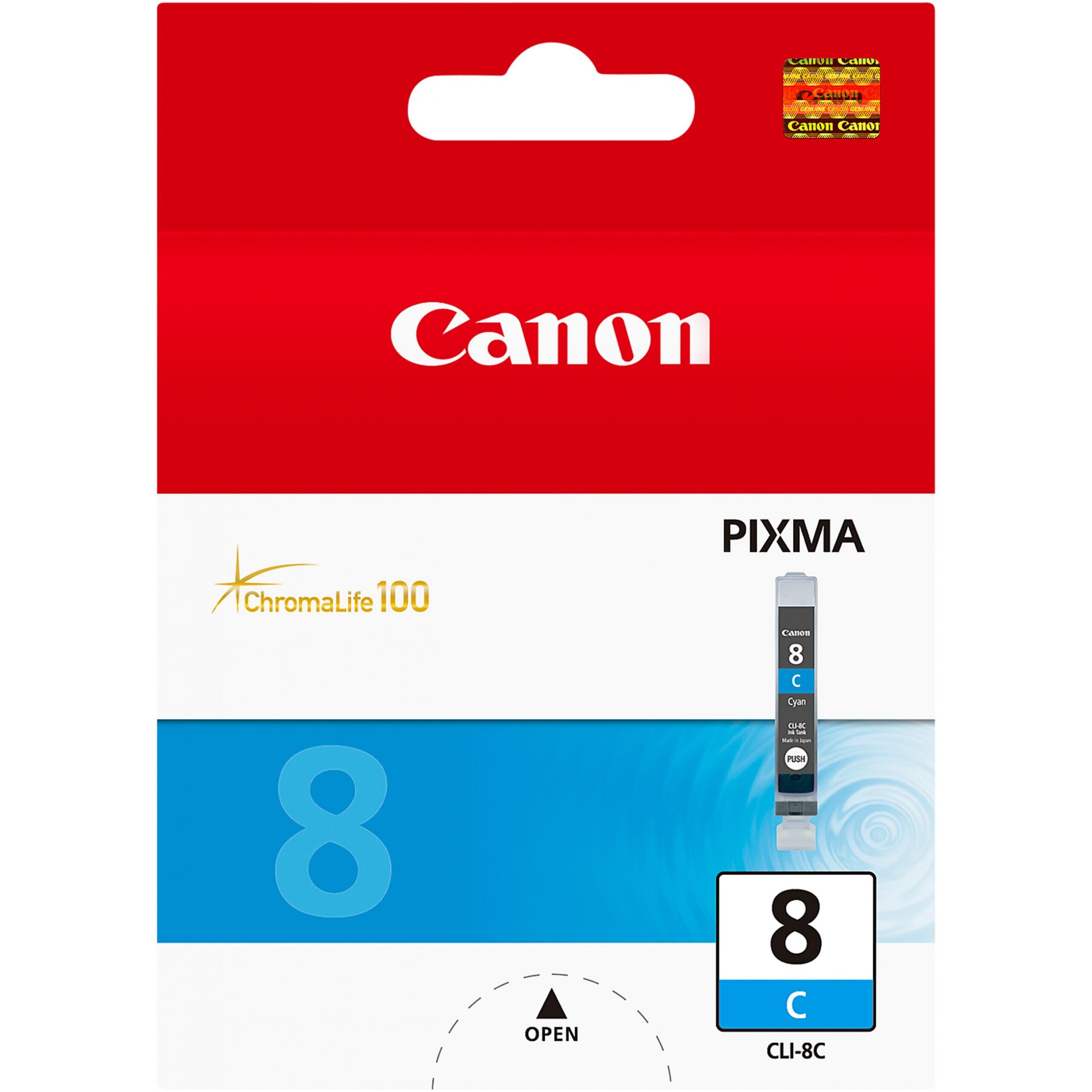 INK Canon CLI-8C deri në kapacitet standard sipas ISO/IEC 24711 - Blu