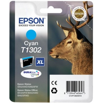 INK Epson T1302 / 10.1ml / DURABrite Ultra Ink/ deri në kapacitet ekstra të lartë sipas ISO/IEC 24711 - Kaltër - Figura 2
