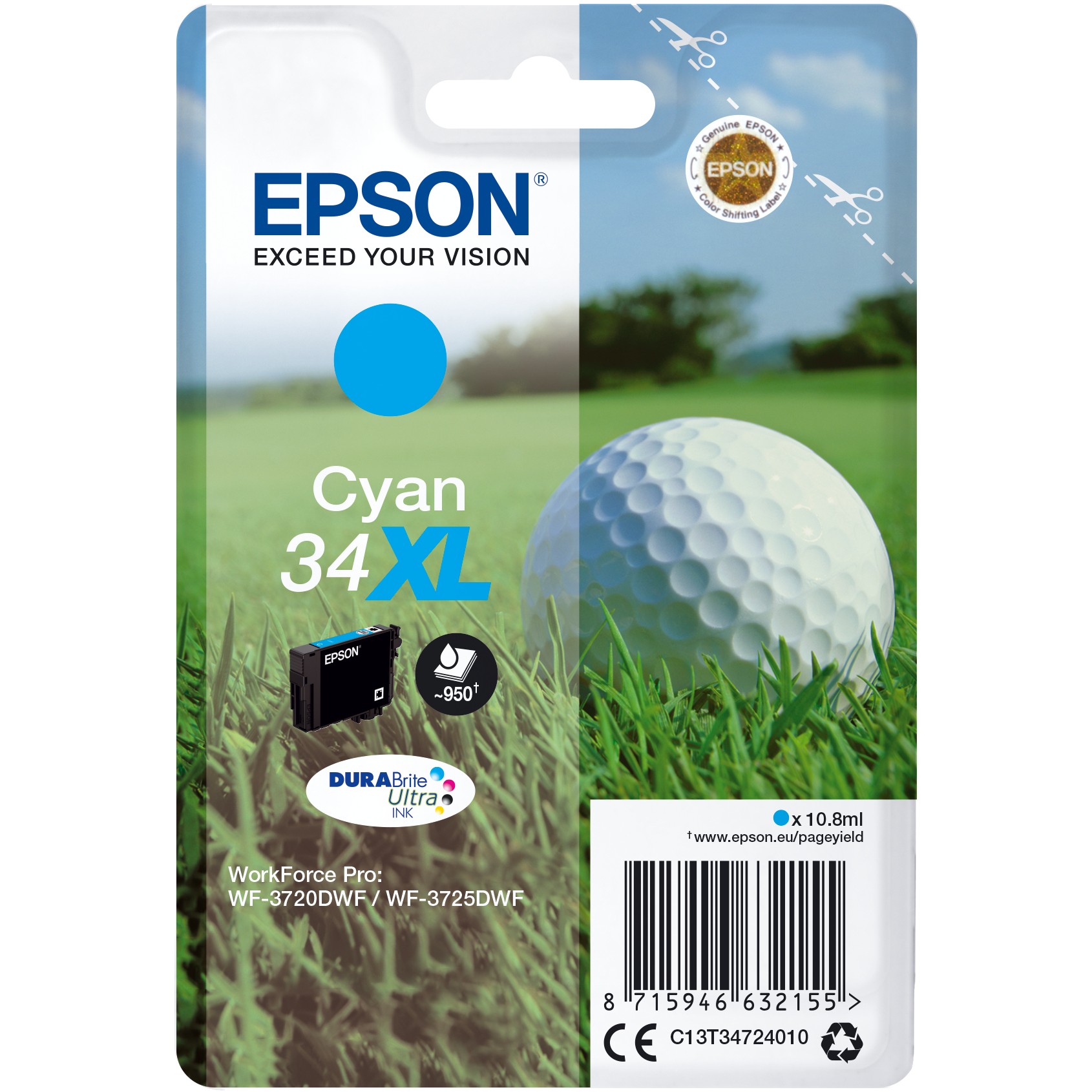 INK Epson 34XL DURABrite Ultra – Blu