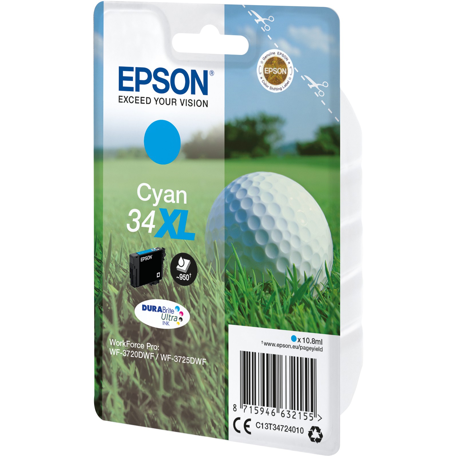 INK Epson 34XL DURABrite Ultra – Blu - Figura 2