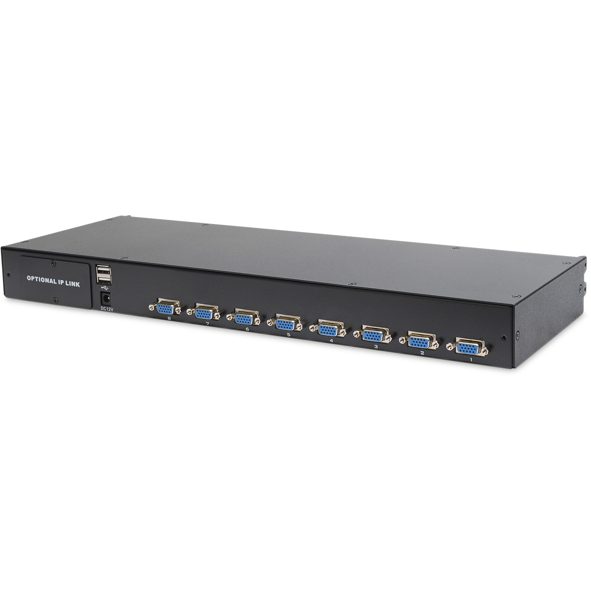 DIGITUS 17" LCD KVM Console / 8-Port VGA / US Keyboard - Figura 2