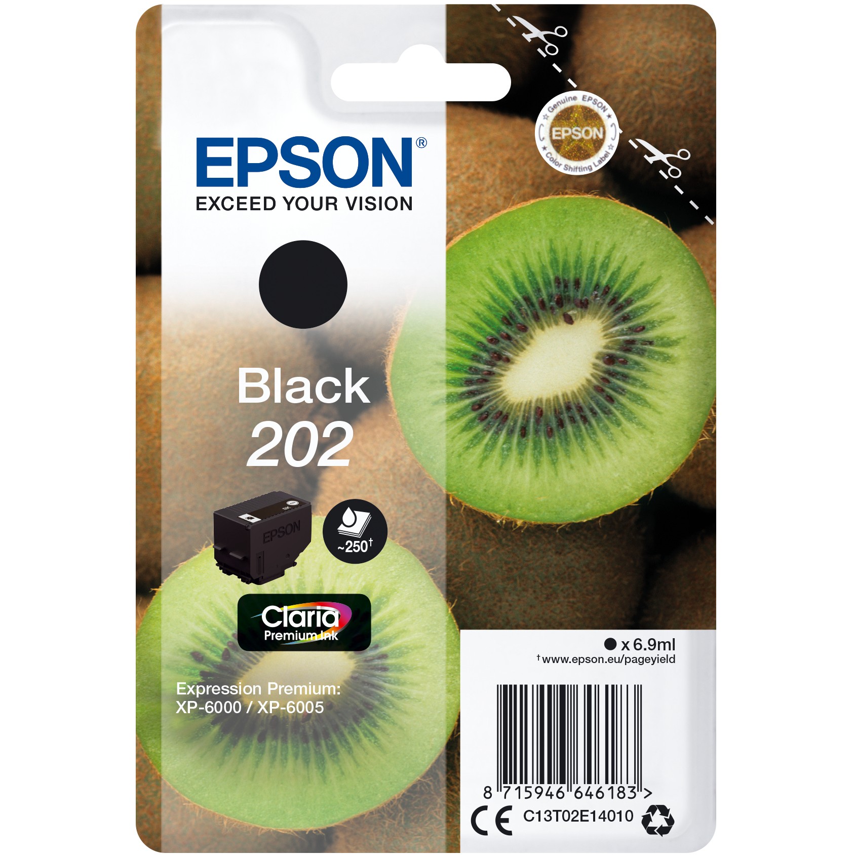 INK Epson 202 C13T02E14010 / deri 250 faqe – Zezë