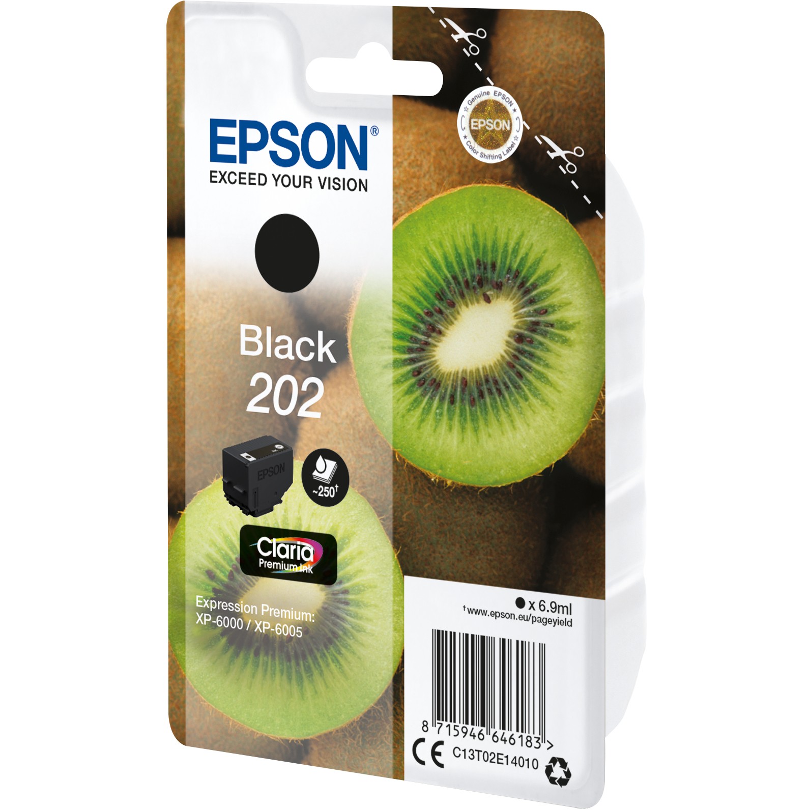 INK Epson 202 C13T02E14010 / deri 250 faqe – Zezë - Figura 2