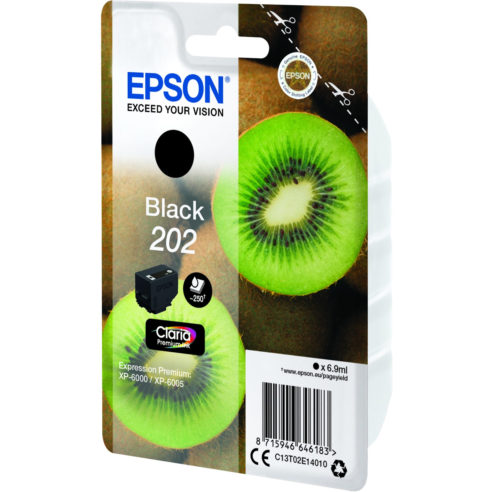INK Epson 202 C13T02E14010 / deri 250 faqe – Zezë - Figura 3