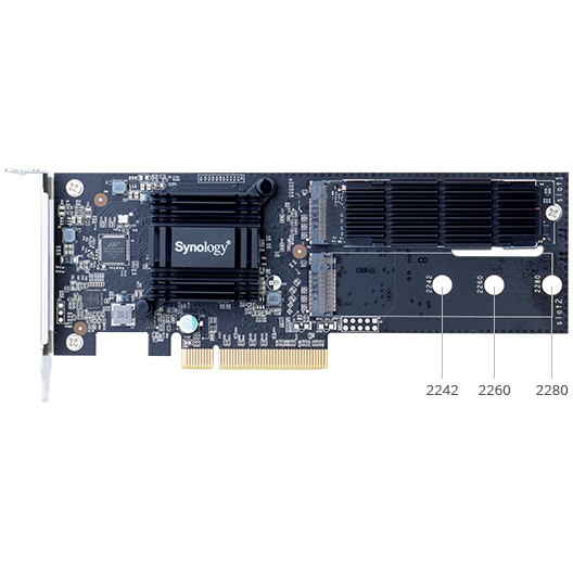 Karta të Rrjetit Synology M2D18 M.2 SSD Adapter Card / PCIe 2.0 x8 - Figura 2