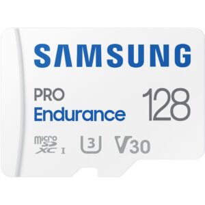 Kartë Memorie SD SAMSUNG CARD 128GB Samsung PRO Endurance microSD 100MB/s +Adapter