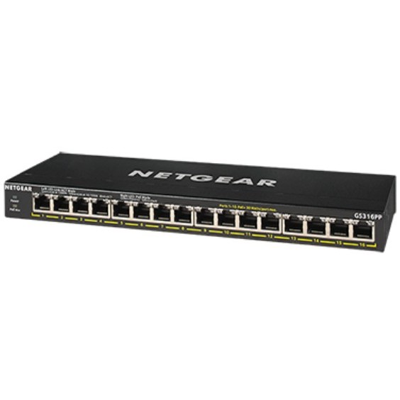 Switch NETGEAR 16P Netgear GS316PP RM PoE+ - Figura 3