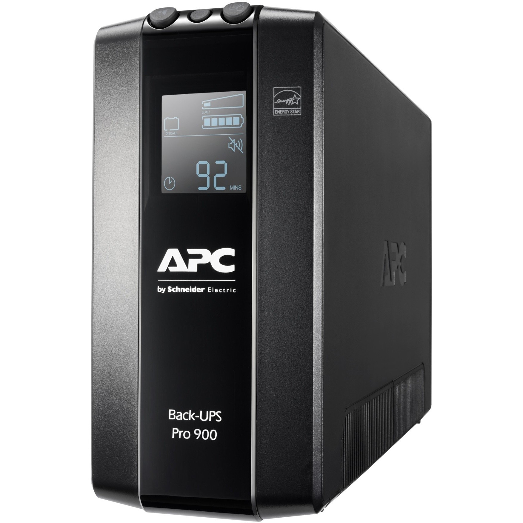 APC Back-UPS Pro BR900MI – 900VA 540W Line-Interactive UPS with AVR, LCD Display, USB Monitoring & 6x IEC Outputs – Reliable Backup Power Protection for PCs, NAS & Office Equipment