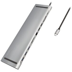 Dockingstations për Laptop LogiLink UA0373 USB-C 11-in-1 PD 100W DockingStation Argjend