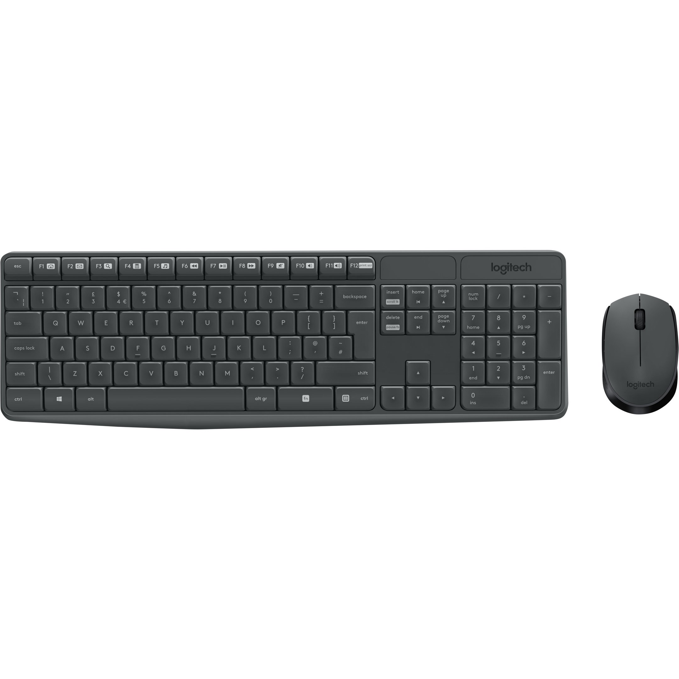 Tastierë Pa kabllo Logitech MK235 wireless Desktop Combo QWERTY US