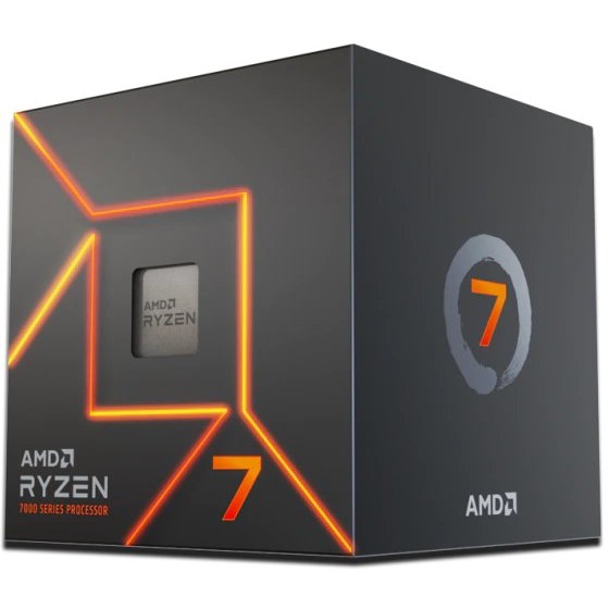 Procesor AMD CPU AM5 Ryzen 7 7700 Box 3.8GHz MaxBoost 5.3GHz 8xCore 16xThreads 40MB 65W RGB Wraith Prism Cooler