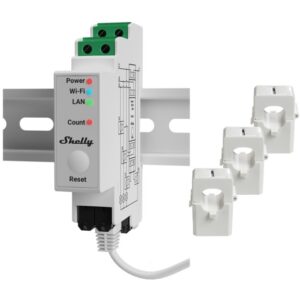 Smart Relay with 3x120A Terminals Shelly Pro 3EM 120A  Wi-Fi/LAN / Measurement Function