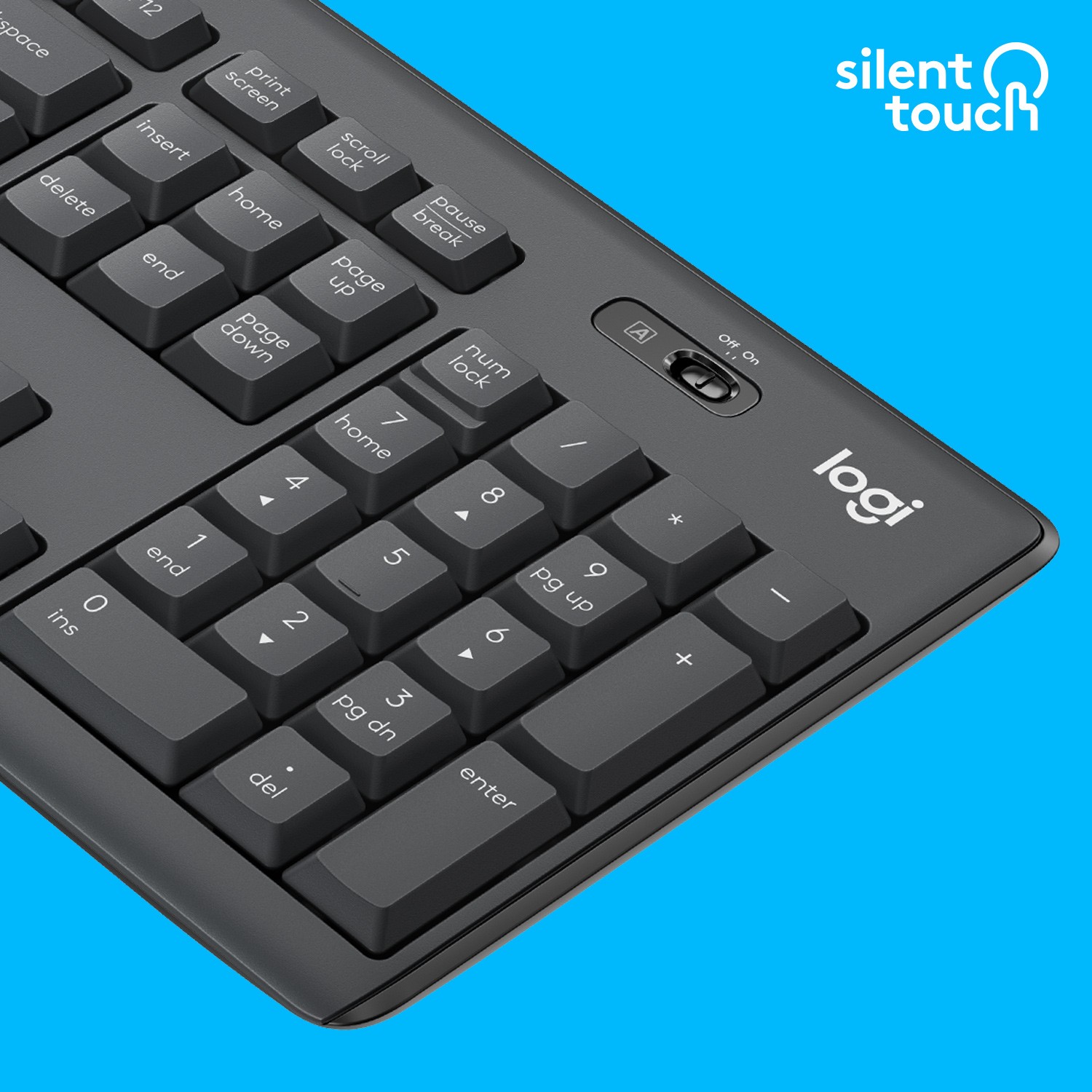 Set Tastierë dhe Maus Logitech MK295 Silent wireless Combo Graphite QWERTY US - Figura 3