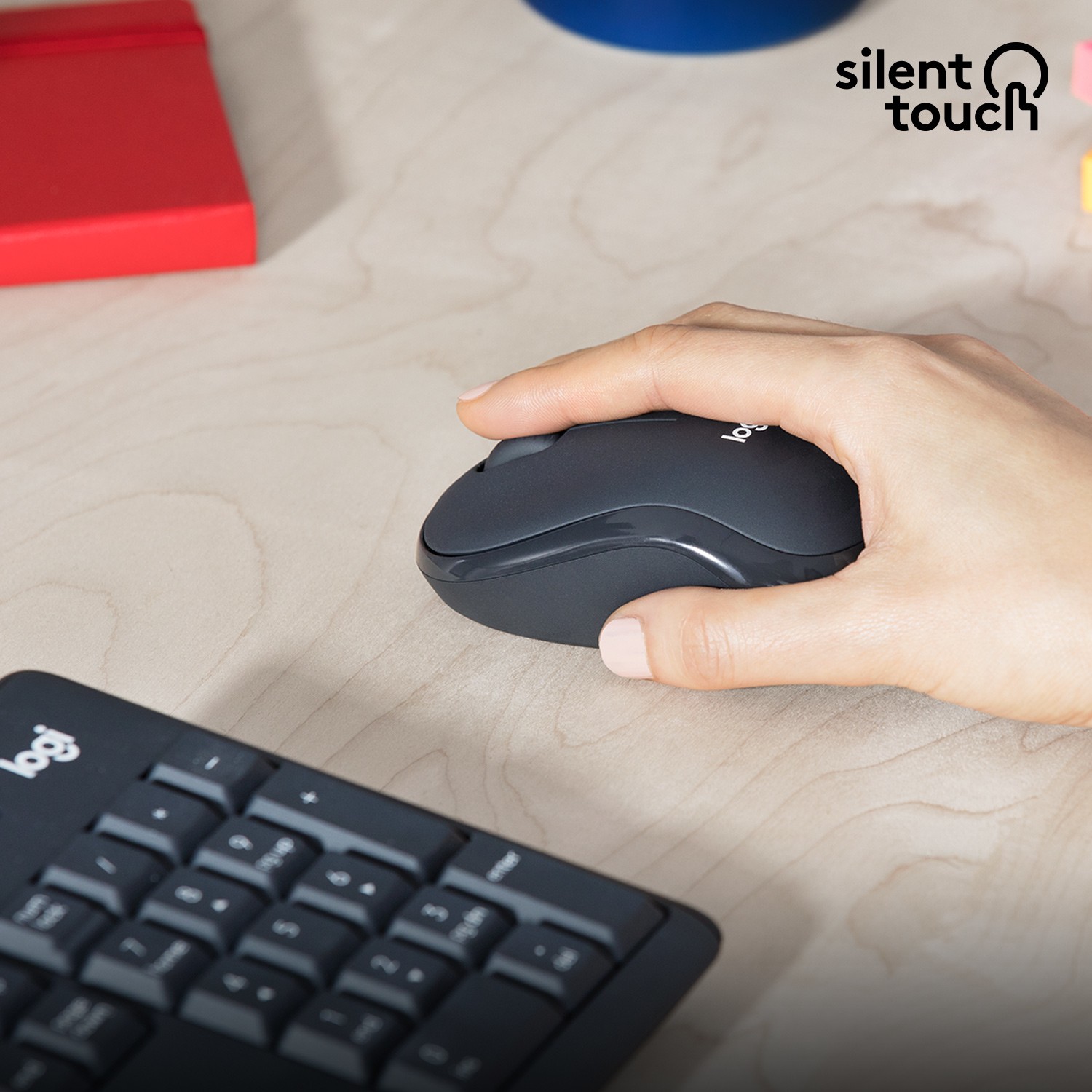 Set Tastierë dhe Maus Logitech MK295 Silent wireless Combo Graphite QWERTY US - Figura 4