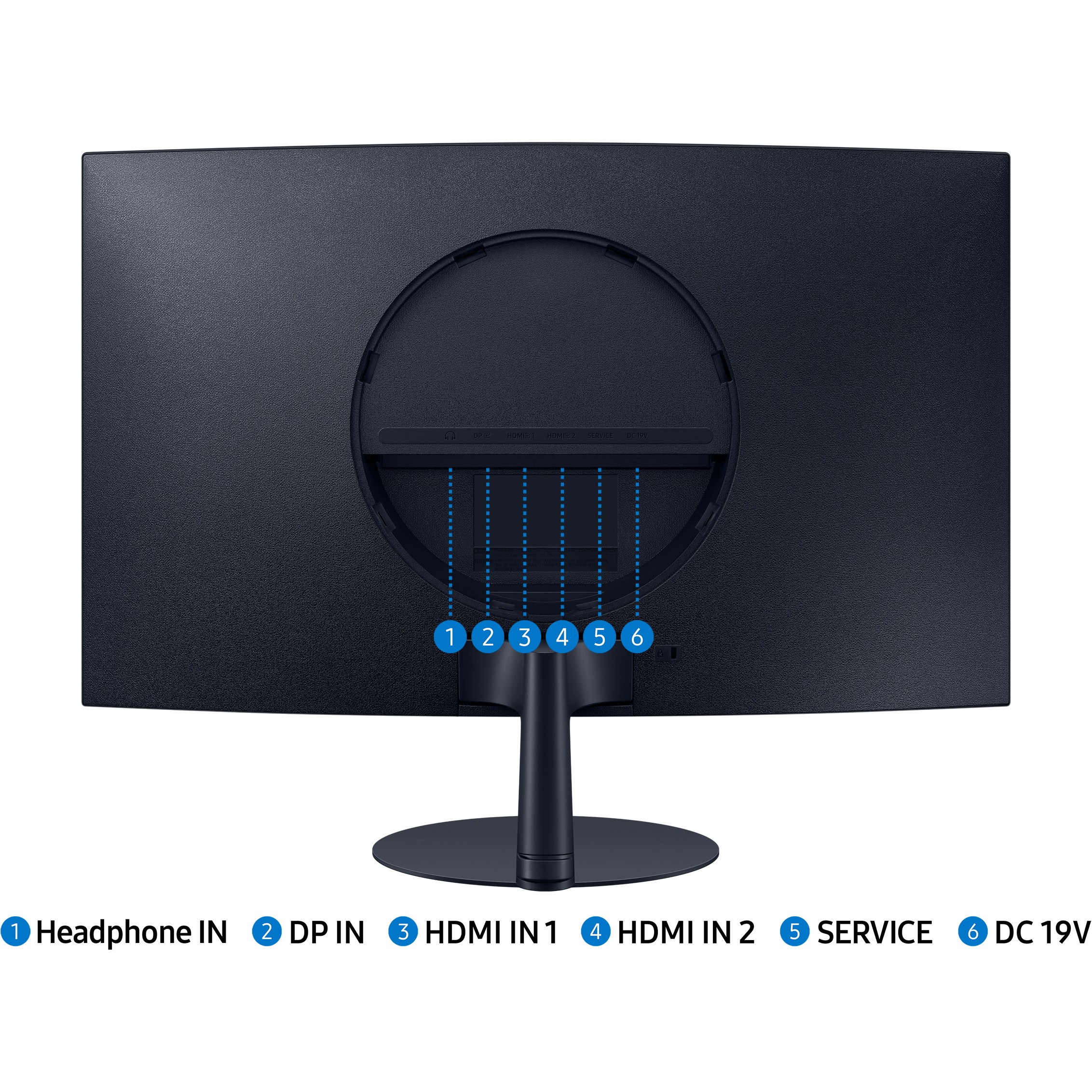 Monitor të Lakuar & UltraWide SAMSUNG 68cm/27'' (1920x1080) Samsung S27C390EAU 4ms 16:9 2xHDMI DisplayPort Speaker Full HD Black Blu/Gri - Figura 5