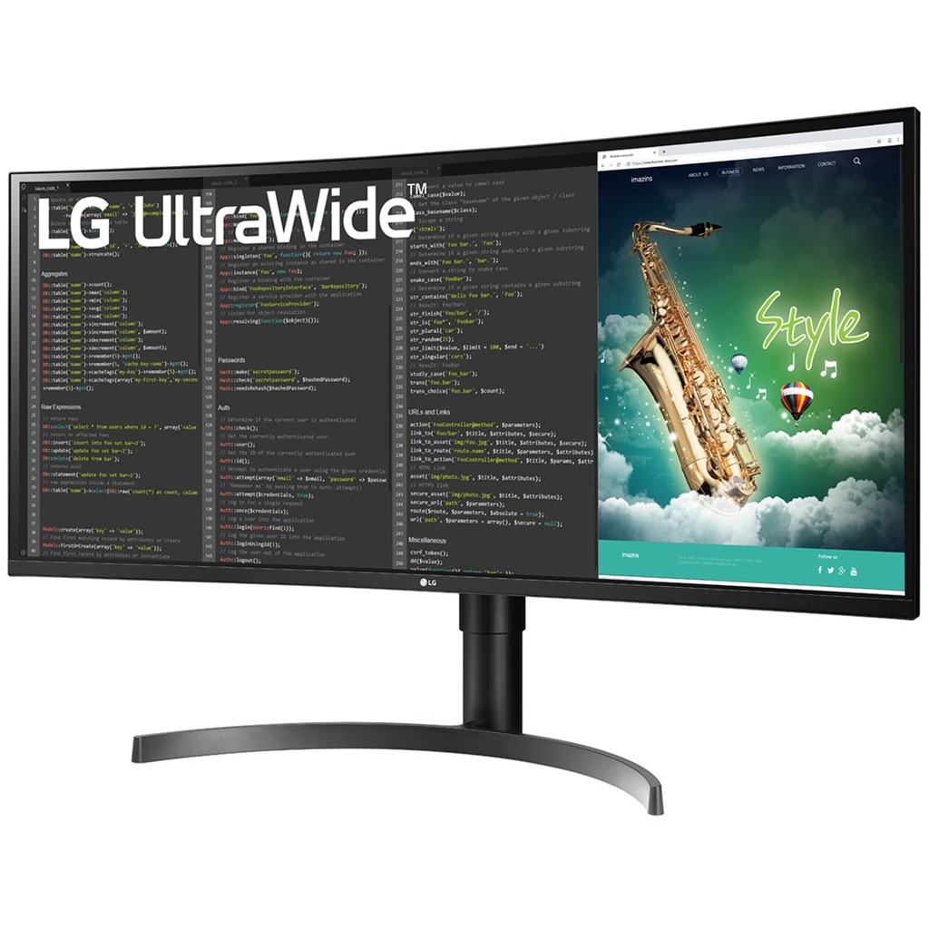 Monitor të Lakuar & UltraWide LG 88.9cm/35'' (3440x1440) LG 35WN75CP-B Curved 21:9 5ms 2xHDMI DP USB-C VESA Speaker UWQHD - Figura 2
