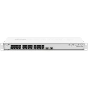 MikroTik CSS326-24G-2S+RM Switch i Menaxhueshëm 24-Port Gigabit me 2x 10G SFP+ Rackmount