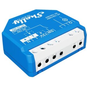 Kontrollues smart 1-kanalësh Z-Wave për montim në mur 16 A Shelly Wave 1
