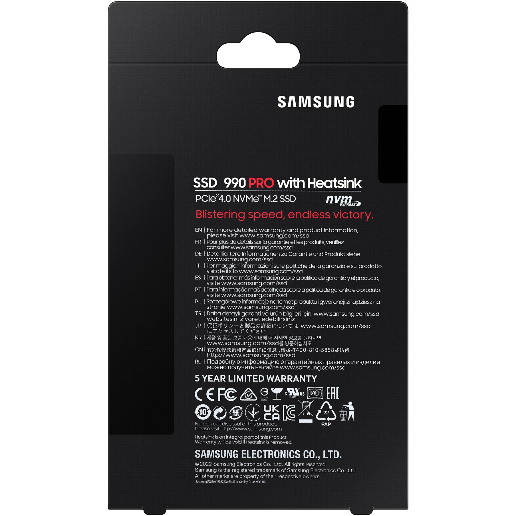 SSD të Brendshëm SAMSUNG M.2 4TB Samsung 990 PRO Heatsink NVMe PCIe 4.0 x 4 retail - Figura 5
