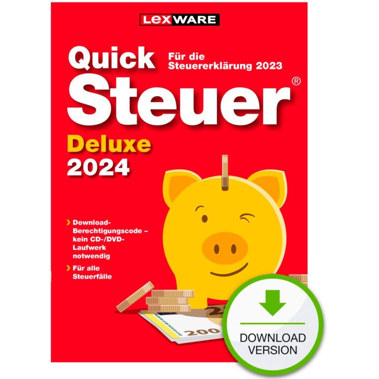 Software për Trajnime (Awareness) Lexware Quicksteuer Deluxe 2024 - 1 Device. deri në 5 deklarata tatimore - ESD-DownloadESD