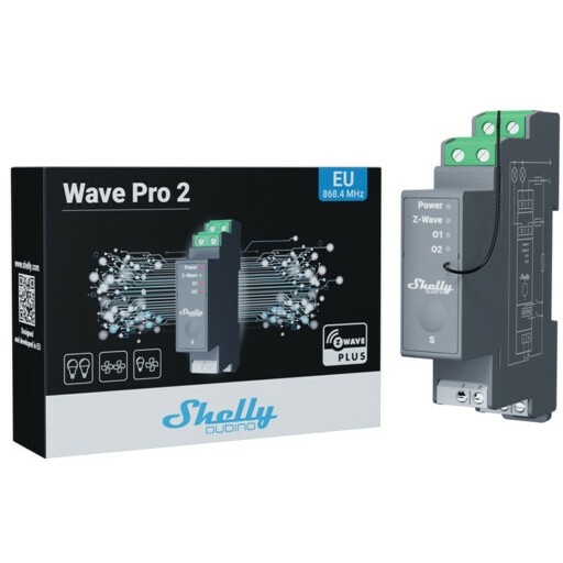 Shelly Relais "Wave Pro 2" max 25A Z-Wave DIN-Rail - Figura 2