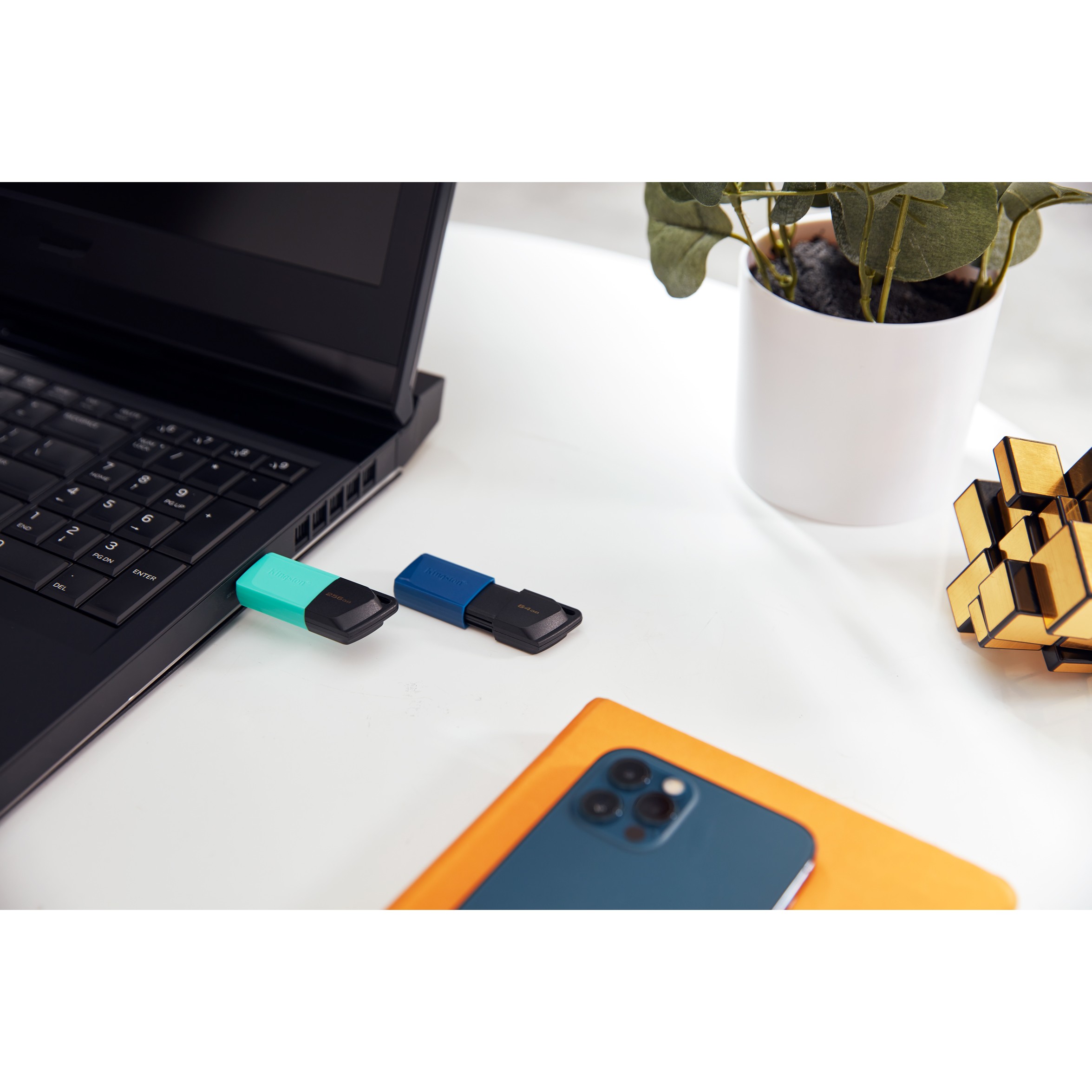 USB Flash Drive Kingston STICK 64GB USB 3.2 Kingston DataTraveler Exodia M 2er Pack Zi/Blau - Figura 5