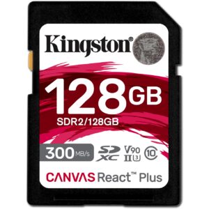 Kartë Memorie SD Kingston 128GB Kingston Canvas React Plus SDXC 300MB/s