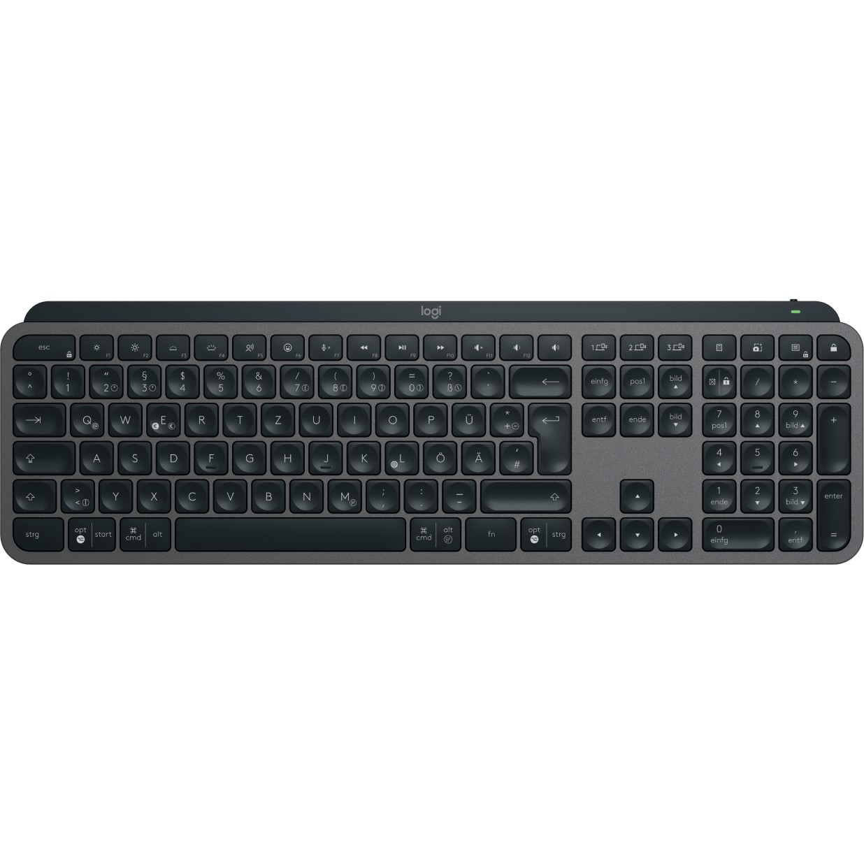 Tastierë Pa kabllo Logitech MX Keys S USB Graphite QWERTZ DE