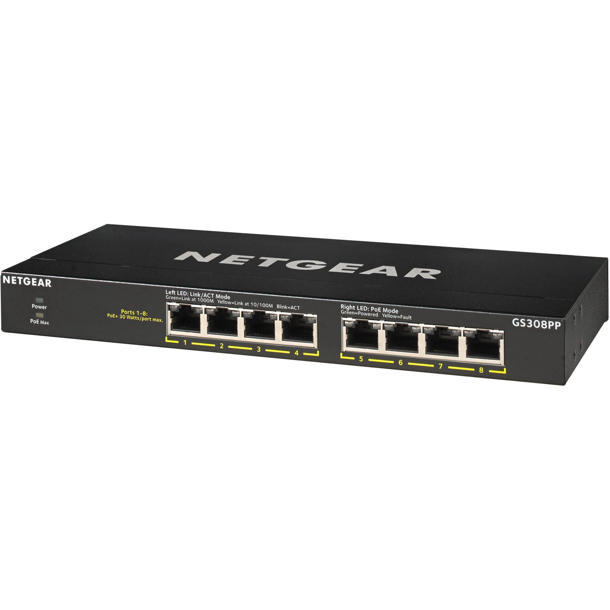 Switch NETGEAR 8P Netgear GS308PP RM PoE+ - Figura 4