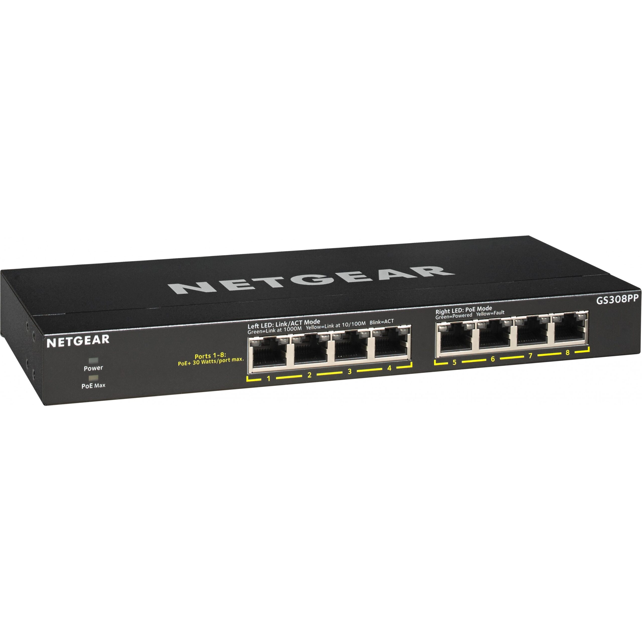 Switch NETGEAR 8P Netgear GS308PP RM PoE+ - Figura 5