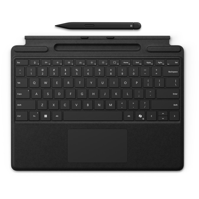 Aksesorë për tablet Microsoft Surface Pro 10/11 Tastierë inkl. Pen2 + Copilot Taste - E zezë