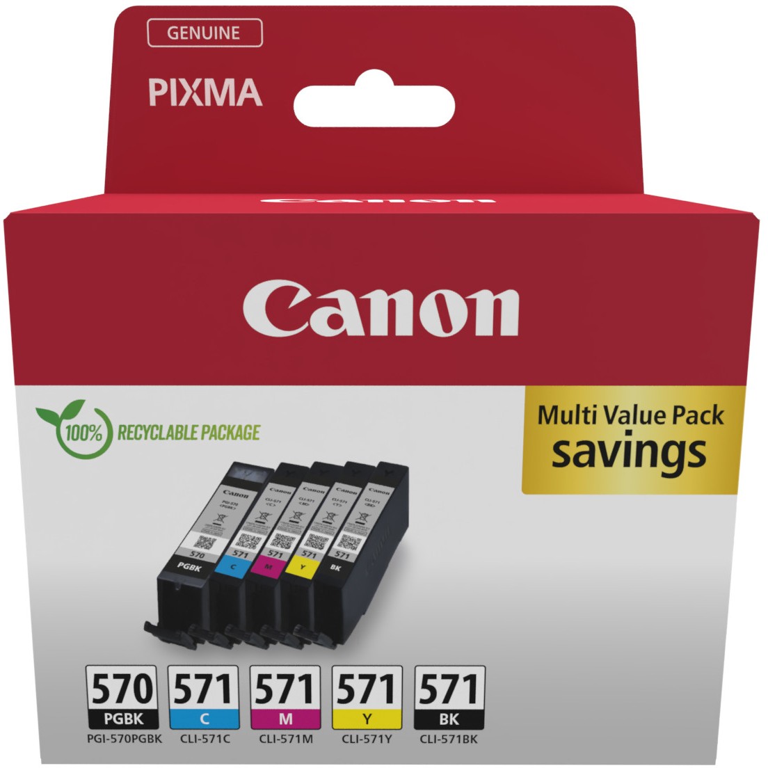 Toner Canon Tinte PGI-570/CLI-571 0372C006 5er Multipack (PGBK/BKMCY)